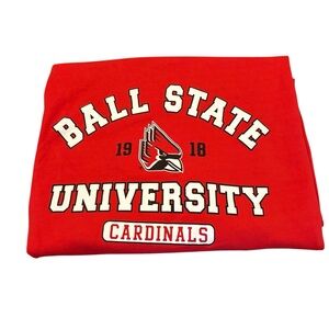 Ball State University Cardinals Red Blanket